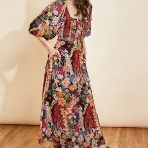 Hutch Multicolor Floral Maxi Dress